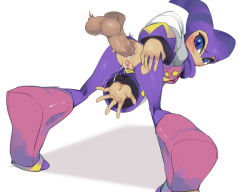 Rule 34 | 1boy, 1girl, anal, anus, artist request, ass, ass grab, blue eyes, blush, bodysuit, cum, cum in ass, cumdrip, fat mons, hat, hetero, jester cap, nights (character), nights into dreams, penis, pussy, sega, sex, sonic (series), spread pussy, thighs, torn clothes