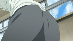 Rule 34 | 1girl, animated, animated gif, ass, boku to misaki-sensei, clothes lift, huge ass, misaki-sensei, panties, skirt, skirt lift, surprised, underwear, window