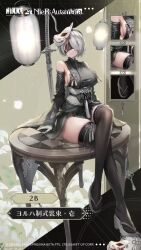 Rule 34 | 1girl, 2b (nier:automata), alternate costume, animated, black blindfold, black hairband, black kimono, black thighhighs, blindfold, bouncing breasts, breasts, bumcha, clothing cutout, covered eyes, crossed legs, curvy, facing viewer, fox mask, full body, gloves, goddess of victory: nikke, hair over one eye, hairband, highres, japanese clothes, katana, kimono, lantern, large breasts, mask, mask on head, nier:automata, nier (series), official alternate costume, official art, sash, sideboob, simple background, sitting, skindentation, solo, sound, sword, table, tagme, talking, thick thighs, thighhighs, thighs, video, weapon, white background, white gloves, white hair, white sash, wide hips, wide sleeves