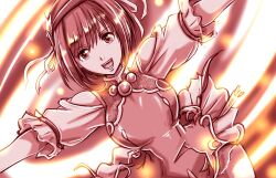 Rule 34 | asamiya athena, breasts, looking at viewer, medium breasts, open mouth, smile, snk, the king of fighters