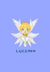 Rule 34 | 1boy, angel, angel boy, digimon, digimon (creature), lucemon, male focus, solo