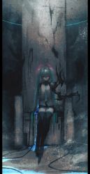 Rule 34 | 1girl, absurdres, amputee, android, aqua hair, black footwear, black skirt, bleeding, blood, blue blood, blue necktie, boots, cable, colored blood, copyright name, crack, damaged, hair ornament, hatsune miku, highres, long hair, looking at viewer, mechanical arms, mechanical wings, miniskirt, mutomorokoshi, necktie, pillarboxed, pleated skirt, reaching, reaching towards viewer, red eyes, ring hair ornament, sad, shirt, single mechanical arm, single wing, sitting, skirt, solo, thigh boots, thighhighs, throne, twintails, very long hair, vocaloid, wings, zettai ryouiki