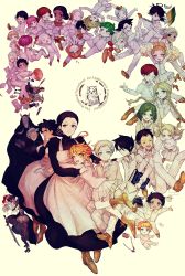 Rule 34 | 6+boys, 6+girls, absurdres, anna (yakusoku no neverland), bernie (yakusoku no neverland), bird, bread, bug, butterfly, character request, conny (yakusoku no neverland), copyright name, dark skin, demon, demon girl, don (yakusoku no neverland), emma (yakusoku no neverland), english text, everyone, food, gilda (yakusoku no neverland), highres, insect, isabella (yakusoku no neverland), lani (yakusoku no neverland), marker (medium), matching outfits, multiple boys, multiple girls, nat (yakusoku no neverland), neck tattoo, norman (yakusoku no neverland), number tattoo, onion, owl, phil (yakusoku no neverland), pom pom (cheerleading), ray (yakusoku no neverland), sister krone, tattoo, thoma (yakusoku no neverland), tomato, traditional media, yakusoku no neverland, yokuso