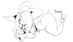 Rule 34 | 1girl, alternate body size, ass, hair over one eye, hat, high heels, huge ass, little witch academia, shortstack, sucy manbavaran, thecon, thick thighs, thighs, witch hat