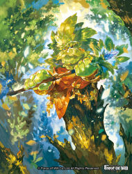 Rule 34 | 1boy, beard, company name, crystal, facial hair, force of will, leaf, male focus, monster boy, no humans, noki (affabile), official art, plant boy, solo, staff, tree
