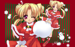 1girl christmas dlsite.com female_focus highres malino_(dream_maker) premium-chan santa_costume solo