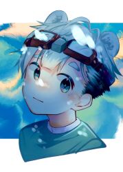 Rule 34 | + +, 1boy, animal ears, bear ears, blue eyes, close-up, closed mouth, extra ears, goggles, goggles on head, highres, kauri097, kemonomimi mode, looking at viewer, male focus, original, portrait, solo