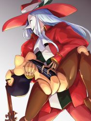 Rule 34 | 1boy, 1girl, amorphous, breasts, coat, grabbing, grabbing from behind, hat, highres, instrument, leaning back, leaning forward, leg up, long hair, mask, muse (skullgirls), skullgirls, taliesin (skullgirls), white hair