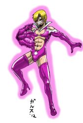 Rule 34 | 1boy, blonde hair, cosplay, crossdressing, dc comics, green lantern (series), high heels, male focus, one piece, pink theme, sanji (one piece), shoes, solo, star sapphire (dc), transparent background