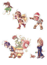 Rule 34 | 4girls, :d, ^ ^, ahoge, alchemist, alchemist (ragnarok online), animal, animal ears, armor, armored boots, belt, belt buckle, bike shorts, bird, black shorts, blue dress, blush, boots, bracelet, brown gloves, brown hair, buckle, chibi, clenched hand, closed eyes, closed mouth, crying, dog, dress, eko, fake animal ears, fingerless gloves, full body, fur-trimmed sleeves, fur trim, giggling, gloves, green hat, hair bobbles, hair ornament, hairband, hat, holding, holding wand, hunter, hunter (ragnarok online), jewelry, juliet sleeves, knee boots, leaning forward, long hair, long sleeves, low ponytail, mil (xration), monster, multiple girls, nurse cap, open mouth, pink footwear, pointing, pointing forward, priest, priest (ragnarok online), puffy sleeves, purple gloves, purple hair, rabbit ears, ragnarok online, red hat, santa hat, shorts, simple background, smile, standing, star (symbol), star print, tears, teeth, theft, walking, wand, wheelbarrow, white background, white hairband, wizard, wizard (ragnarok online)