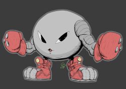 Rule 34 | black eyes, boots, boxing gloves, digimon, digimon (creature), gloves, mamemon