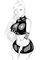 Rule 34 | 1girl, absurdres, bare shoulders, breast hold, breasts, highres, large breasts, long hair, looking at viewer, naruto, naruto (series), ponytail, smile, solo, yamanaka ino