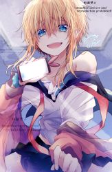 Rule 34 | 2boys, artist request, blackmail, blonde hair, blue eyes, highres, long hair, looking at viewer, multiple boys, phone, straddling, trap, yandere, yaoi, you gonna get raped