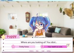 Rule 34 | aa2233a, visual novel, doki doki literature club, english text, fang, glasses, league of legends, magical girl, poppy (league of legends), riot games, star guardian (league of legends), star guardian poppy, tagme, text focus, yordle