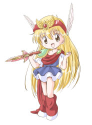 Rule 34 | 1990s (style), akazukin chacha, chacha, cosplay, magical princess, standing, sword, takatani, weapon