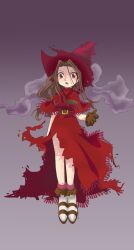 Rule 34 | 1girl, brown eyes, brown hair, digimon, digimon adventure, female focus, hat, highres, long hair, solo, tachikawa mimi, witch, witch hat