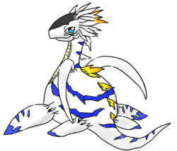 Rule 34 | 1other, digimon, digimon (creature), lowres, other focus, plesiomon, plesiosaur, simple background, solo, tail, white background