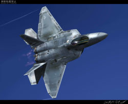 Rule 34 | ace combat, ace combat 04, afterburner, aircraft, airplane, artist name, blue sky, canopy (aircraft), cockpit, commentary request, contrail, f-22 raptor, fighter jet, flying, isaf, jet, lens flare, letterboxed, military, military vehicle, mobius 1, outdoors, signature, sky, vehicle focus, zephyr164