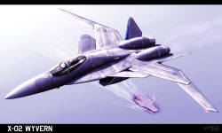 Rule 34 | ace combat, ace combat 04, aircraft, aircraft carrier, airplane, fighter jet, flying, isaf, jet, letterboxed, military, military vehicle, no humans, ocean, pilot, realistic, ship, signature, vehicle focus, warship, watercraft, x-02 wyvern, zephyr164