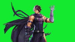 Rule 34 | 1boy, abs, animated, asymmetrical gloves, black hair, closed mouth, facial scar, gloves, looking at viewer, male focus, metal gloves, mismatched gloves, multicolored hair, muscular, muscular male, nameless (kof), official art, scar, scar across eye, scar on cheek, scar on face, snk, solo, split-color hair, tagme, the king of fighters, the king of fighters 2002, the king of fighters all-stars, two-tone hair, veins, veiny arms, video, white hair