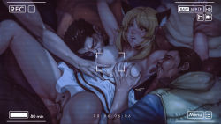 Rule 34 | 1girl, 5boys, age difference, animal ears, armpits, assisted rape, bad id, bad pixiv id, blonde hair, breasts, censored, choi dal dal, closed eyes, crying, crying with eyes open, cum, cum in mouth, cum on body, cum on breasts, cum on upper body, cum string, facial, female pubic hair, girls of the wild&#039;s, group sex, hetero, holding another&#039;s wrist, hood, kuon (kwonchanji), licking, licking armpit, mosaic censoring, multiple boys, night, nipples, penis, pubic hair, rape, restrained, saliva, sex, skirt, sweat, tears, text focus, torogao, vaginal