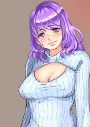 Rule 34 | 1futa, afterimage, ahegao, animated, animated gif, autofacial, autopaizuri, barefoot, between breasts, bottomless, breasts, bulge, cleavage, cum, cum on self, cursor, dildo, ejaculation, end (word), erection, erection under clothes, facial, facing viewer, fallen down, female ejaculation, foreskin, full-package futanari, full body, futanari, futanari masturbation, gradient background, handsfree ejaculation, hitachi magic wand, huge penis, large breasts, large penis, masturbation, meme attire, neone, object insertion, on floor, open-chest sweater, original, paizuri, penis, precum, purple eyes, purple hair, pussy juice, sex toy, simple background, slideshow, solo, standing, sweater, turtleneck, turtleneck sweater, uncensored, vaginal, vaginal object insertion, veins, veiny penis, vibrator