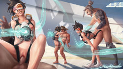 Rule 34 | 1girl, 3boys, artist name, bent over, black hair, breasts, cassidy (overwatch), doggystyle, gameplay mechanics, goggles, grin, group sex, hanzo (overwatch), harness, held up, hetero, hood, md5 mismatch, multiple boys, nachtmahr, nipples, no socks, orgy, overwatch, overwatch 1, penis, reaper (overwatch), reverse cowgirl position, sex, sex from behind, shoes, short hair, small breasts, smile, solo focus, spiked hair, standing, straddling, suspended congress, tattoo, tracer (overwatch), uncensored, upright straddle, vaginal