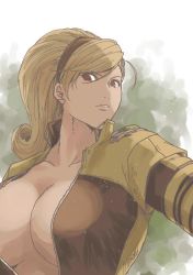 Rule 34 | 1girl, blonde hair, breasts, cleavage, kof: maximum impact, large breasts, lien neville, snk, tagme, the king of fighters