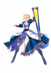 Rule 34 | &gt;:), 1girl, absurdres, ahoge, alternate costume, armor, artoria pendragon (all), artoria pendragon (fate), bare shoulders, black bow, blonde hair, bow, breasts, cleavage, closed mouth, collarbone, excalibur (fate/stay night), fate/grand order, fate/stay night, fate (series), floral background, floral print, flower, full body, gloves, glowing, glowing sword, glowing weapon, hair bow, hair flower, hair ornament, hair ribbon, highres, holding, holding sword, holding weapon, japanese clothes, kimono, official art, plate armor, red ribbon, ribbon, saber (fate), scan, short hair, sidelocks, smile, solo, sword, takeuchi takashi, tassel, tsurime, unsheathed, v-shaped eyebrows, weapon, yukata
