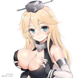 Rule 34 | + +, 10s, 1girl, 2016, :3, artist name, bare shoulders, blonde hair, blue eyes, blush, grabbing another&#039;s breast, breast hold, breast lift, breasts, cleavage, closed mouth, colis (regunm772), dated, detached sleeves, grabbing, head tilt, iowa (kancolle), kantai collection, large breasts, long hair, looking at viewer, simple background, sketch, solo, star-shaped pupils, star (symbol), symbol-shaped pupils, twitter username, upper body, white background, wrist cuffs