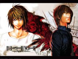 Rule 34 | 00s, death note, l (death note), lowres, skeleton, wings, yagami light