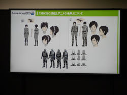 Rule 34 | 1girl, 2boys, alien, bilusaludo, black hair, bodysuit, breasts, brown eyes, brown hair, character sheet, concept art, from behind, full body, godzilla: city on the edge of battle, godzilla: planet of the monsters, godzilla (series), headband, helmet, military, military uniform, multiple boys, multiple views, official art, polygon pictures, sakaki haruo, shoes, short hair, small breasts, space helmet, spacesuit, tani yuko, toho, uniform, wide hips