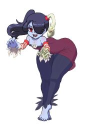 Rule 34 | 1girl, 4m4y0r1, ass, feet, highres, skullgirls, solo, squigly (skullgirls), toes, zombie