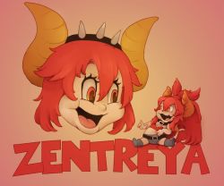 Rule 34 | 2girls, horns, looking at another, multiple girls, parody, red hair, tom and jerry, virtual youtuber, vshojo, zentreya