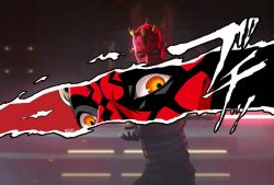 Rule 34 | darth maul, horns, looking at viewer, parody, persona, persona 5, sith, star wars, star wars: the clone wars