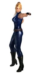 Rule 34 | 1girl, 3d, absurdres, black background, blonde hair, bodysuit, boots, breasts, dead or alive, dead or alive 5, female focus, fingerless gloves, full body, gloves, high heels, highres, knee boots, long hair, official art, pointing, ponytail, promotional art, sarah bryant, shoes, simple background, solo, tecmo, transparent background, virtua fighter