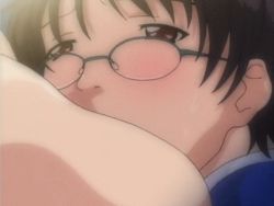 Rule 34 | 1girl, animated, animated gif, breast sucking, breasts, fusano tomoka, huge breasts, milk junkies, outdoors, sex