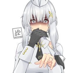 Rule 34 | 1girl, absurdres, armband, black gloves, black necktie, braid, commentary request, crying, crying with eyes open, disgust, dress, earrings, french braid, garrison cap, gloves, gown, grey eyes, grey hair, hair ornament, hat, highres, jewelry, liv: empyrea (punishing: gray raven), liv (punishing: gray raven), long sleeves, necktie, punishing: gray raven, rusha2197, shaded face, short hair, sidelocks, single glove, solo, streaming tears, tears, translation request, twitter username, white dress, white hat, x hair ornament