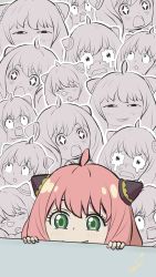 Rule 34 | 1girl, anya&#039;s heh face (meme), anya (spy x family), artist request, blush, crying, green eyes, grin, highres, meme, open mouth, pink hair, smile, solo, spy x family, star-shaped pupils, star (symbol), symbol-shaped pupils