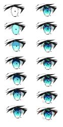 Rule 34 | blue eyes, eye focus, how to, looking ahead, making-of, no humans, original, simple background, sketch, unfinished, white background, yoru usagi