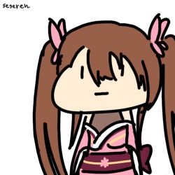 Rule 34 | 1girl, animated, animated gif, long hair, lowres, seseren, shaking head, twintails