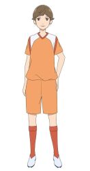 Rule 34 | 1boy, brown eyes, brown hair, full body, kaji mizuki, male focus, sayonara watashi no cramer, short hair