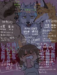 Rule 34 | &gt; &lt;, 1girl, 3boys, animal ears, bishie sparkle, blush, body fur, brown eyes, brown fur, brown hair, cellphone, commentary request, flower, fox boy, full-face blush, furry, furry male, green eyes, grey fur, hair over one eye, highres, holding, holding phone, looking at viewer, multiple boys, neck fur, orange fur, original, phone, pink background, raccoon boy, raccoon ears, red flower, red rose, rose, short hair, smartphone, smile, toned, toned male, translation request, upper body, wolf boy, yakiemon, yellow eyes