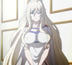Rule 34 | 1girl, blonde hair, breasts, covered erect nipples, goblin slayer!, screencap, stitched, sword maiden, tagme, third-party edit