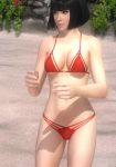 Rule 34 | 1girl, 3d, alternate hairstyle, animated, armpits, arms up, ass, bikini, black hair, bob cut, breasts, dead or alive, dead or alive 5, closed eyes, highres, momiji (ninja gaiden), ninja gaiden, ninja gaiden: dragon sword, swimsuit, video, video