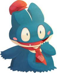 Rule 34 | artist request, blue eyes, blush, blush stickers, cabbie hat, clothed pokemon, creatures (company), fangs, full body, game freak, gen 4 pokemon, hand up, happy, hat, munchlax, neckerchief, nintendo, no humans, official art, open mouth, poke ball symbol, poke ball theme, pokemon, pokemon (creature), pokemon cafe remix, red hat, red neckerchief, simple background, smile, solo, standing, transparent background
