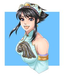 Rule 34 | 1girl, bare shoulders, black hair, breasts, chai xianghua, chinese clothes, highres, namco, soul calibur