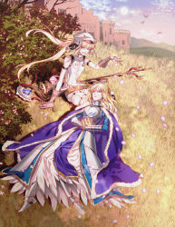 Rule 34 | 2girls, 3orgning, ahoge, alternate hairstyle, animal, armband, armor, armored boots, armored dress, artoria caster (fate), artoria caster (first ascension) (fate), artoria pendragon (all), artoria pendragon (fate), bare shoulders, belt, belt buckle, bird, blonde hair, blue cape, blue dress, boots, branch, breastplate, breasts, brown belt, brown gloves, buckle, cape, castle, commentary request, crown, dress, dual persona, fate/grand order, fate/stay night, fate (series), floating hair, flower, fur-trimmed cape, fur trim, gauntlets, gloves, grass, green eyes, grey headwear, hair between eyes, half-closed eyes, hat, holding, holding crown, knight, korean commentary, lap pillow, leaf, lips, long hair, long sleeves, looking at another, lying, moon, multiple girls, official alternate hairstyle, outdoors, parted lips, petals, pink flower, pink lips, plant, pocket, saber (fate), sky, sleeveless, sleeveless dress, small breasts, smile, staff, teeth, twintails, twitter username, very long hair, weapon, white dress