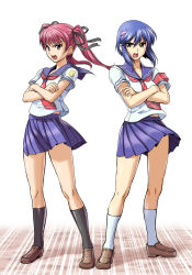 Rule 34 | 2girls, angry, crossed arms, g-tetsu, konoe sunao, kurogane otome, multiple girls, school uniform, serafuku, tsuyokiss