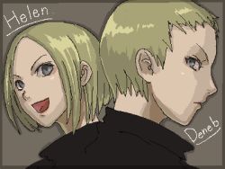 00s 2girls claymore_(series) deneve helen lowres multiple_girls oekaki tagme tea_(nakenashi)